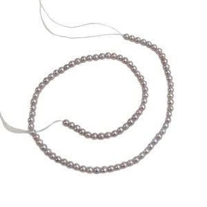 Cuentas Sueltas Semiterminadas de 4-5mm, Gris Natural, Tipo Agua Dulce, para Hacer Collares, Accesorios de Joyería - Product Image 5
