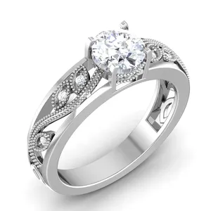 Bague en diamant de haute qualité pour proposition de mariage, anniversaire, usage quotidien et occasions spéciales, disponible au meilleur prix de gros - Product Image 1