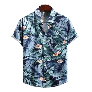 Full Printing Spring Summer Men Hawaiian Beach Shirt And Shorts <b>Sets</b> Hawaiian Ins Shirt - Product Image 2