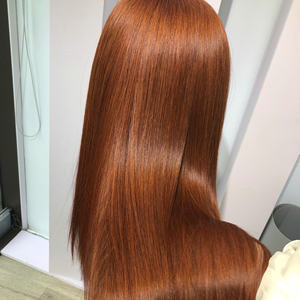 Perruque d'extensions de cheveux humains soyeux lisses orange brut vietnamien vente en gros - Product Image 3