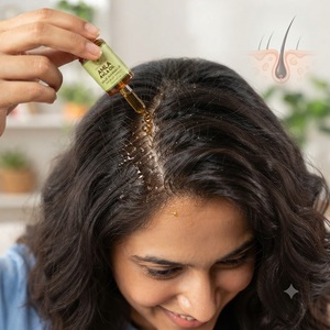 Huile de croissance capillaire en gros – Huile capillaire biologique à base de plantes pour hommes et femmes – Romarin, Amla et Ricin – Marque privée OEM - Product Image 3