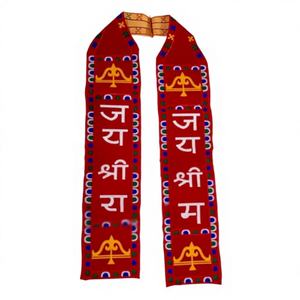 Khes imprimé spécial festival avec broderie Zari lourde et Patka pour événement culturel - Product Image 1