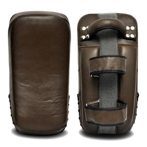 Low MOQ New Style Kick Thai <b>Pads</b> Kickboxing Mma Muay Thai Boxing Training Genuine Cowhide Leather Curved Kick <b>Pad</b> Factory Supply - Product Image 4