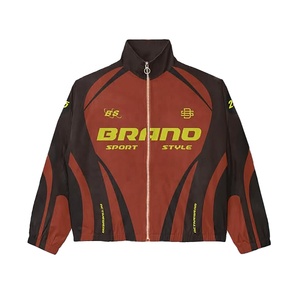 Ensemble coupe-vent deux pièces imperméable 2026 personnalisé avec veste à capuche zippée et pantalon court, imprimé sérigraphié - Product Image 3