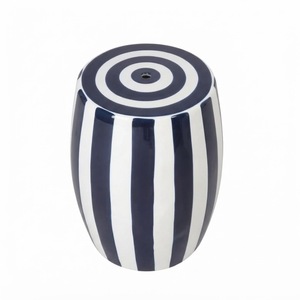 Handcrafted Black and White Geometric Bone Inlay <b>Stool</b> Modern Cylindrical Side <b>Table</b> And Drum End <b>Table</b> for Living Room Bedroom - Product Image 3