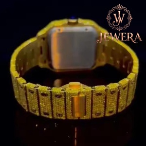 Montre classique en acier inoxydable Mossinate avec diamants, mouvement à quartz de luxe pour hommes et femmes, idéale pour les cadeaux d'anniversaire et les occasions spéciales - Product Image 2