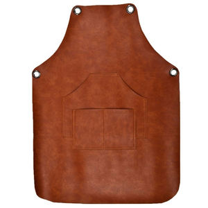 Delantal de Barbero de Cuero con Logotipo Personalizado y Bolsillo para Salón - Product Image 2
