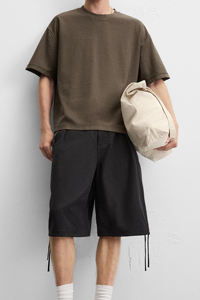 Ensemble de sport d'été pour hommes : T-shirts à manches courtes et shorts à séchage rapide, doux pour la peau, survêtement de gym, coupe automatisée, 2 pièces - Product Image 5