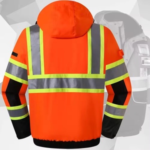 OEM 2026 Customized Type R Hard Shell Hi Vis Reflective Winter Class 3 Safety Bomber Industrial Safety <b>Jacket</b> - Product Image 3