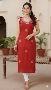 Kurti brodé pour femmes, vêtements ethniques élégants avec coupe confortable, au meilleur prix de gros - Product Image 6