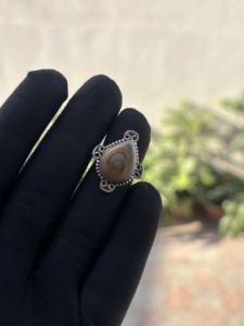 Classic Handmade 925 Sterling <b>Silver</b> Imperial Jasper Gemstone <b>Ring</b> Channel Setting for <b>Men</b> Women Unisex Party Wedding Engagement - Product Image 4