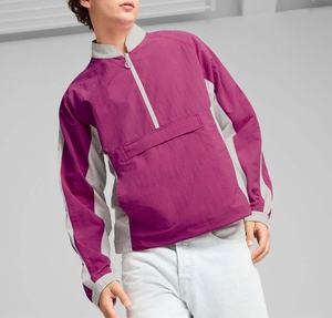 เสื้อแจ็คเก็ตกันลมแบบสวมหัวสีตัดกันแจ็คเก็ตกันลมระบายอากาศน้ำหนักเบาเสื้อกันลม - Product Image 3