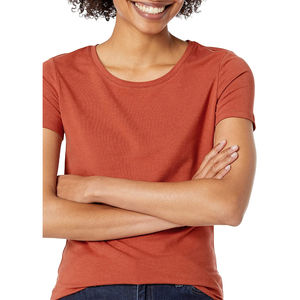 Nuevas camisetas de algodón casuales de verano con el mejor diseño para mujer, transpirables para uso diario, tela suave y ligera. - Product Image 3