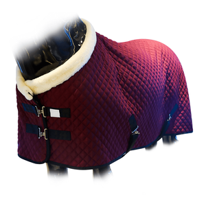 Couverture de cheval en polaire sherpa de haute qualité avec logo personnalisé, idéale pour l'hiver, en promotion, pour l'écurie et la protection contre les mouches - Product Image 4
