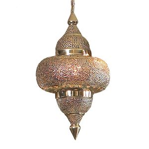 Elegant Hanging <b>Moroccan</b> Iron <b>Lantern</b> with Antique Finish and Heavy Duty Powder Coated Frame for Home Decor - Product Image 2