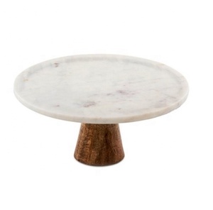 Gran oferta, soporte de pastel de Metal de madera de alta calidad, artículo de boda decorativo para el hogar, precio al por mayor más vendido, postre PC, mármol nuevo - Product Image 5