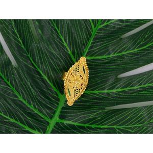 Nuevo anillo de dedo ajustable abierto tradicional para mujer, anillo de bodas de Dubái de oro de 24K, joyería, nuevo anillo de dedo de calidad Premium para niñas - Product Image 1