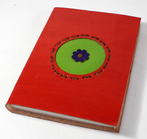 Cuaderno de Cuero de Cabra Hecho a Mano, Estilo Étnico Personalizado, Tapa Dura Multicolor, Cuaderno Promocional, Camelon Exports, 5x7 Pulgadas - Product Image 3