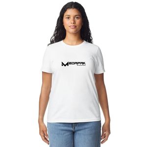 Camiseta de Algodón de Peso Medio para Mujer, Personalizada, de Manga Corta, Informal, con Cuello Redondo, Tejido Suave y Transpirable, para Uso Diario y de Verano - Product Image 1