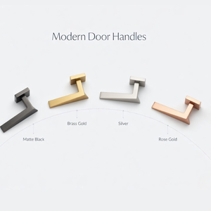 Luxury Solid Brass Door Lever <b>Handle</b> Set | High-End Interior Door <b>Handles</b> with Mortise <b>Lock</b> | Antique, Black, Gold & Graphite - Product Image 3