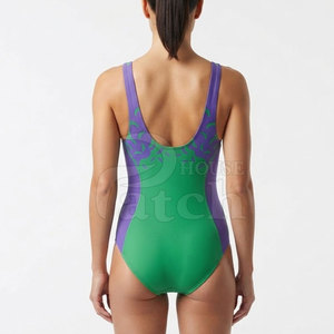 Maillot de bain une pièce pour femme, personnalisable par sublimation, tissu à séchage rapide, vêtements de sport pour la piscine et l'entraînement - Product Image 4