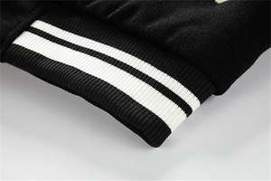 OEMODM Unisex Geometric Hooded Waterproof Lightweight Long Sleeve Varsity Bomber Jacket Cotton Filling <b>Winter</b> Streetwear <b>Coat</b> - Product Image 5