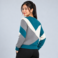 Pull décontracté pour femme en tissu tricoté doux de qualité supérieure, chaud, confortable, respirant, durable, design élégant