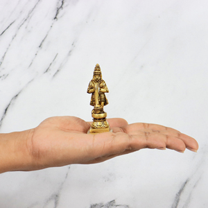 Estatua de Dashavatar de Latón Hecha a Mano de 2.5 Pulgadas, Figura Tradicional, Escultura Dorada, Ídolo Cultural para Decoración del Hogar o Templo - Product Image 6