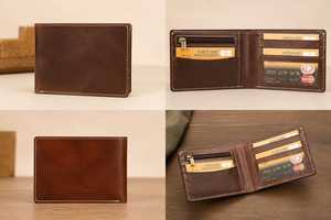 Most Selling Classic Genuine Leather <b>Wallet</b> Multi-Card <b>Holder</b> with Cash Compartment from India Available At Best Market price - Product Image 3