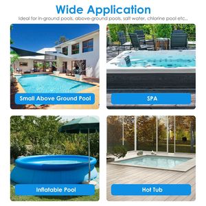 เครื่องดูดฝุ่นสระว่ายน้ำไร้สาย 21GPM พร้อมถังเก็บเศษขยะ 1.8 ลิตร แบตเตอรี่ใช้งานได้ 90 นาที ด้ามจับยืดหดได้ อุปกรณ์เสริมสำหรับสระว่ายน้ำแบบชาร์จไฟได้ - Product Image 4