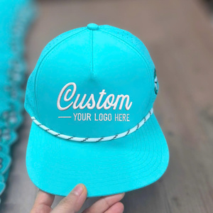 Wholesale Custom Embroidery Logo 5 Panel Flat Brim Waterproof Fabric Laser Cut Holes Snapback Cap Hat Wear Summer Unisex Factory - Product Image 2