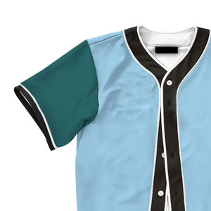 Nueva Camiseta de Béisbol para Hombre con Logotipo Bordado por Sublimación, Diseño de Bloques de Color y Nombre y Número del Equipo en las Mangas, Ropa de Softbol - Product Image 3