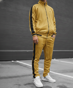 Custom Brand Logo Wholesale Men Clothes Set Sports Suit Casual Fitness <b>Jacket</b> Pants Two Piece Tracksuit - Product Image 2