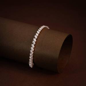 Pulsera de tenis de moissanita con corte marquesa para mujer, de plata de ley 925, regalo de compromiso y propuesta de matrimonio para amantes - Product Image 3