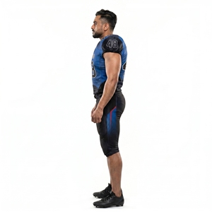 Camiseta de Fútbol Americano Personalizada Sublimada CORNING para Niños, de Malla Elástica Resistente, Cuello en V, Sin Mangas, que Absorbe la Humedad - Product Image 3