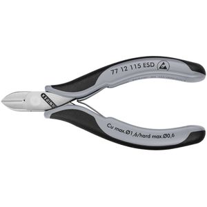 KNIPEX 77 42 115 ESD Electronics Diagonal Cutter Precision Side Cutting Pliers 115mm Anti Static Comfort Grip for PCB Fine Wire - Product Image 2