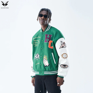 Unique Design Best Quality Trending Design Custom Hot Selling Genuine Material <b>Winter</b> At Low Price College Baseball Jacket - Product Image 5