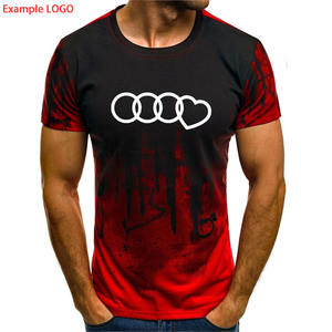 Custom Men's T-shirts Your Own Brand High Quality 100% Polyester Stand Collar Twill Fabric Short Sleeve Breathable Anti-Wrinkle - Product Image 1