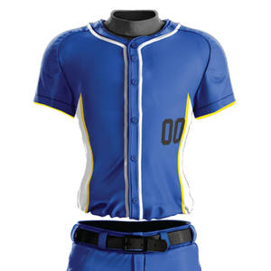 Uniforme de baseball pour hommes de haute qualité à prix abordable, manches courtes, respirant, anti-transpiration, 100% polyester, fabriqué au Pakistan, pour les joueurs d'équipe - Product Image 5
