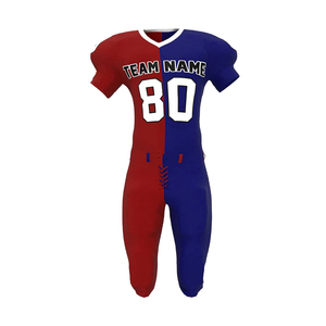 Ensembles d'uniformes de football américain unisexes, nouveau style, logo entièrement personnalisé, sublimation, respirant, prix bas, polyester, marque personnalisée - Product Image 1