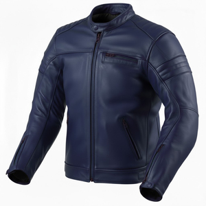 Chaqueta de Motociclista de Cuero para Hombre, Nueva, 2026, Cuero Vacuno Genuino, Forro Extraíble con Cierre (Talla Extra Grande) - Product Image 6