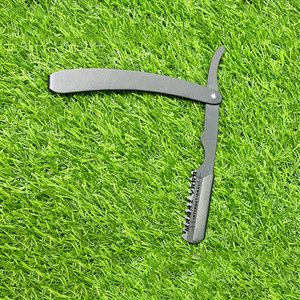 Cut Throat Folding Straight Razor with <b>Swing</b> Lock Professional Barber Thinning Razor for Precision Shaving and Hair Styling - Product Image 3