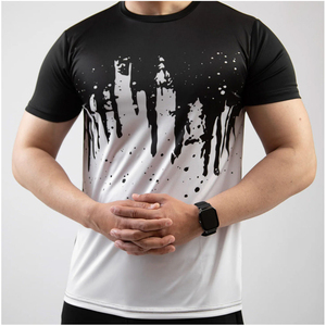 Camiseta Deportiva Ajustada de Gran Tamaño, Tejida en Spandex/Poliéster, con Estampado por Transferencia de Calor - Product Image 3