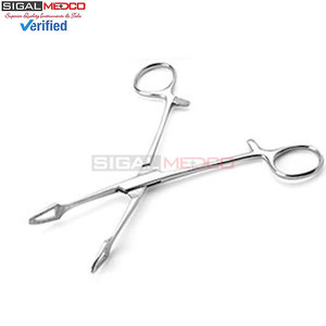 Pinces Pennington inversées en acier inoxydable, pince chirurgicale à poignée antidérapante, mâchoires triangulaires pour saisir les tissus et pincer les bijoux - Product Image 3