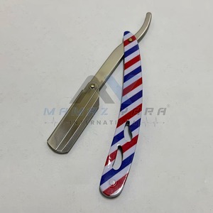 Stainless Steel Straight <b>Swing</b> Lock Barber Razor Folding Replaceable Blade Holder for Safe Face Beard Shaving Professional - Product Image 1