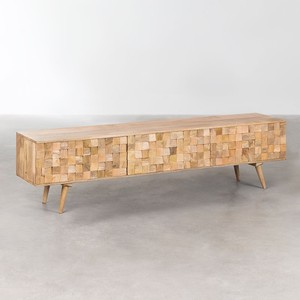 เฟอร์นิเจอร์ทีวี วานดานา อารีออน โนวา ขนาด 200x40 ซม. ทำจากไม้มะม่วงจาราลสัน - Product Image 2