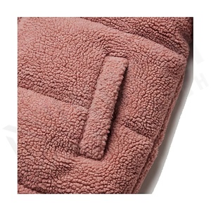Hooded Quilted Waterproof <b>Bubble</b> Jacket Black Full Sleeve Winter Windproof Cotton Shell Knitted Fabric Polyester Filling Stand - Product Image 5