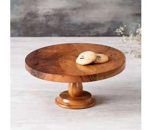 Base Redonda Universal para Pastel, Ecológica, de Madera, Modelo UO-WCS-005, Apta para Lavavajillas - Product Image 1