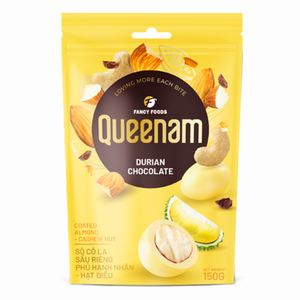 Fancy Foods Dragee Chocolate, Venta Directa de Fábrica, Frutos Secos Recubiertos de Chocolate de Durián, Almendras y Anacardos, 150G, Snacks HALAL, OEM/ODM - Product Image 1