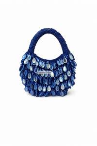 Sac à bandoulière de luxe fait main pour femme, orné de cristaux et de perles, idéal pour les soirées - Product Image 4